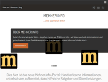 Tablet Screenshot of mehner.info